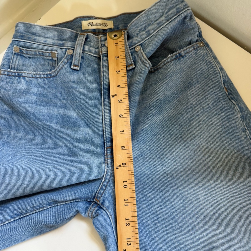 Madewell Balloon Jeans Barrel Leg Blue Denim High Waist Size 25 - Picture 10 of 10